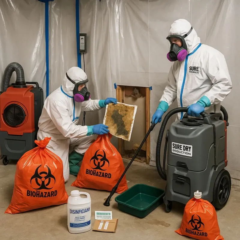 Contaminated Water Handling Protocols process in Lluveras, PR
